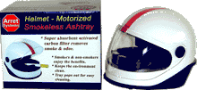 Helmet smokeless ashtray works similar to Holmes smokeless ashtray and Pollenex smokeless ashtrays