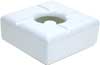 White 5 inch outdoor windproof ashtray